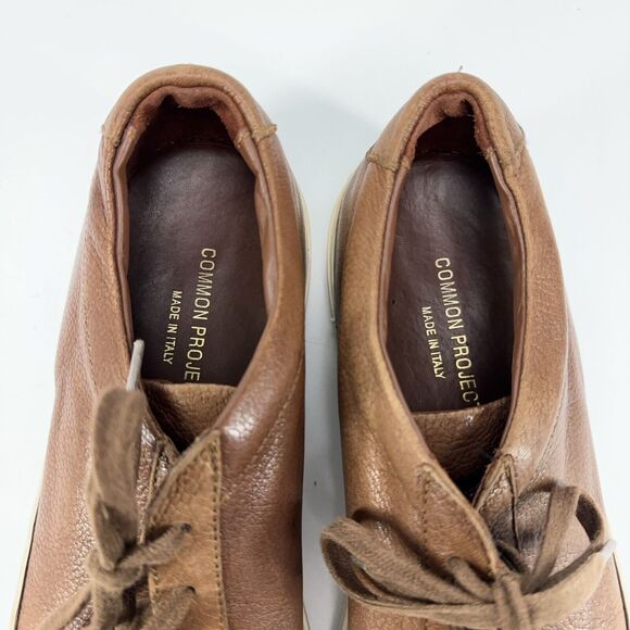 Common Projects Achilles Low Mens 41 EU 8 US Brown Leather Casual Shoes 9417 - Picture 8 of 9
